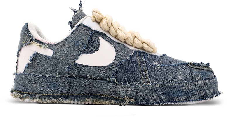 【定製球鞋】Nike Air Force 1 Low 星際牛仔 retrro 工藝改造 簡約 百搭 低筒 板鞋 男款 牛仔藍 Order 【定製球鞋】Nike Air Force 1 Low 星際牛仔 retrro 工藝改造 簡約 百搭 低筒 板鞋 男款 牛仔藍