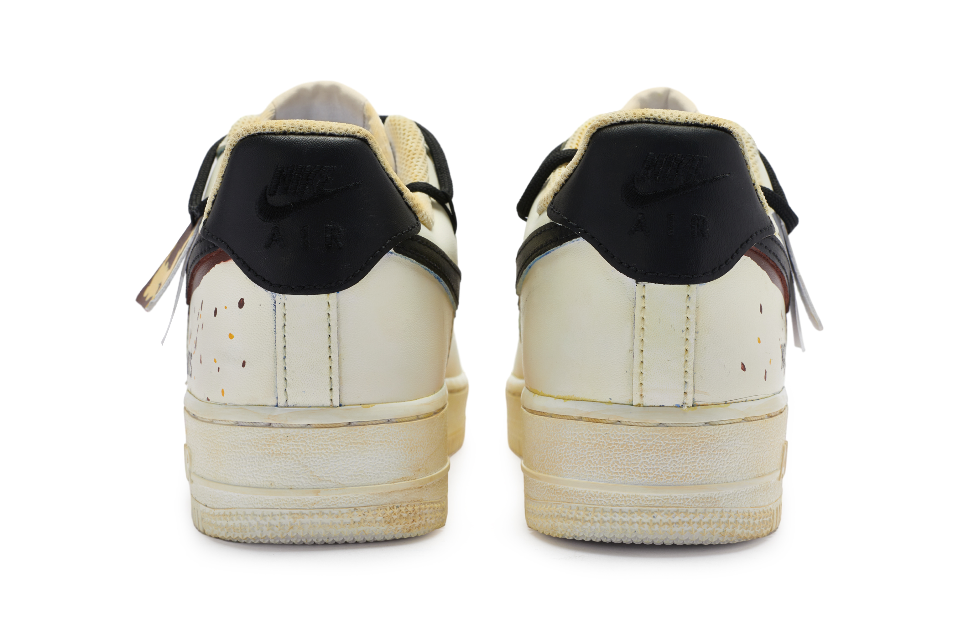 Purchase 【訂製球鞋】 Nike Air Force 1 Low 811製造 咬碎堅果 戶外高街 解構做舊 防滑耐磨 低筒 板鞋 男款 米棕黑