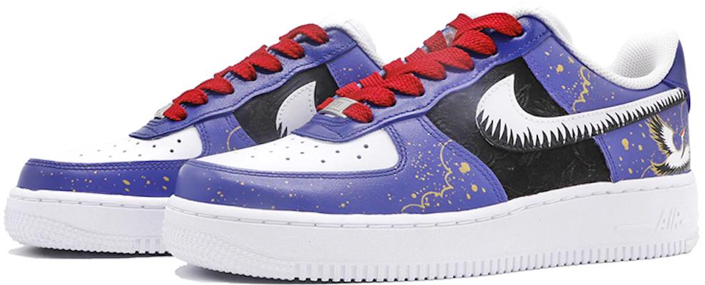 【定制鞋款】耐克空军1号低帮“鹤蓝黑” CW2288-111(TeamM-中国风男款仙鹤蓝黑) Shop 【定制鞋款】耐克空军1号低帮“鹤蓝黑” CW2288-111(TeamM-中国风男款仙鹤蓝黑)