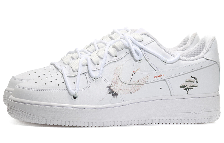 Lookbook [Zapatillas Personalizadas] Nike Air Force 1 Low 'Grulla Pino Blanco' CW2288-111(Team10-仙鹤松针男纯白QD)