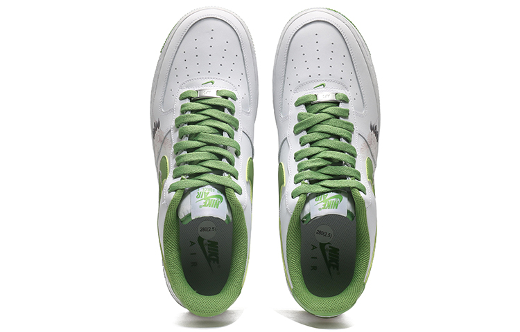 Shop 【定制球鞋】Nike Air Force 1 Low 07 仙鶴松針 國潮 國風 新中式 經典百搭 休閒 低幫 板鞋 男款 白綠