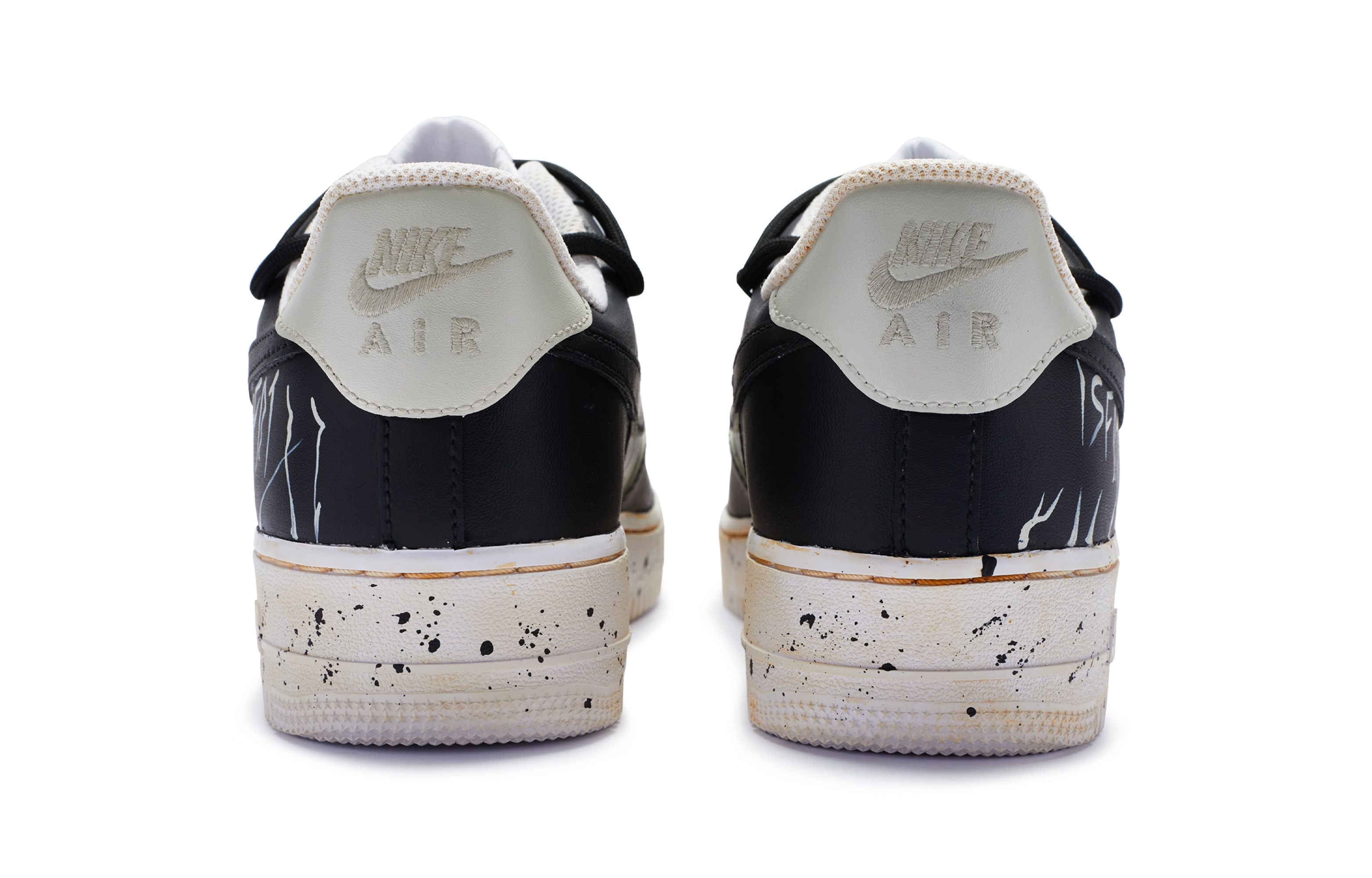 Purchase [Zapatillas Personalizadas] Nike Air Force 1 Low 'Crema Negro' DH2920-111(TeamR-女款幽影交织2米白黑)