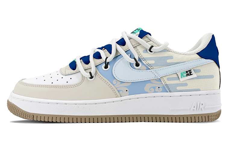 Buy [Kasut Custom] Nike Air Force 1 Low 'Krim Biru' DX6062-101(TeamK-拨云见日)