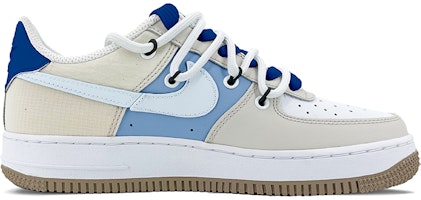 【定制球鞋】Nike Air Force 1 Low DSC 解構鞋帶 低幫 板鞋 GS 米白藍 Order 【定制球鞋】Nike Air Force 1 Low DSC 解構鞋帶 低幫 板鞋 GS 米白藍
