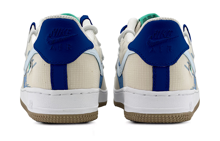 Shop [Kasut Custom] Nike Air Force 1 Low 'Krim Biru' DX6062-101(TeamK-拨云见日)