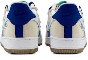 【定制球鞋】Nike Air Force 1 Low DSC 解構鞋帶 低幫 板鞋 GS 米白藍 Shop 【定制球鞋】Nike Air Force 1 Low DSC 解構鞋帶 低幫 板鞋 GS 米白藍
