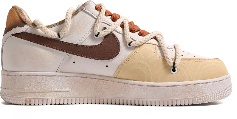 【客製化球鞋】Nike Air Force 1 Low 低筒 板鞋 男款 米白棕 Order 【客製化球鞋】Nike Air Force 1 Low 低筒 板鞋 男款 米白棕