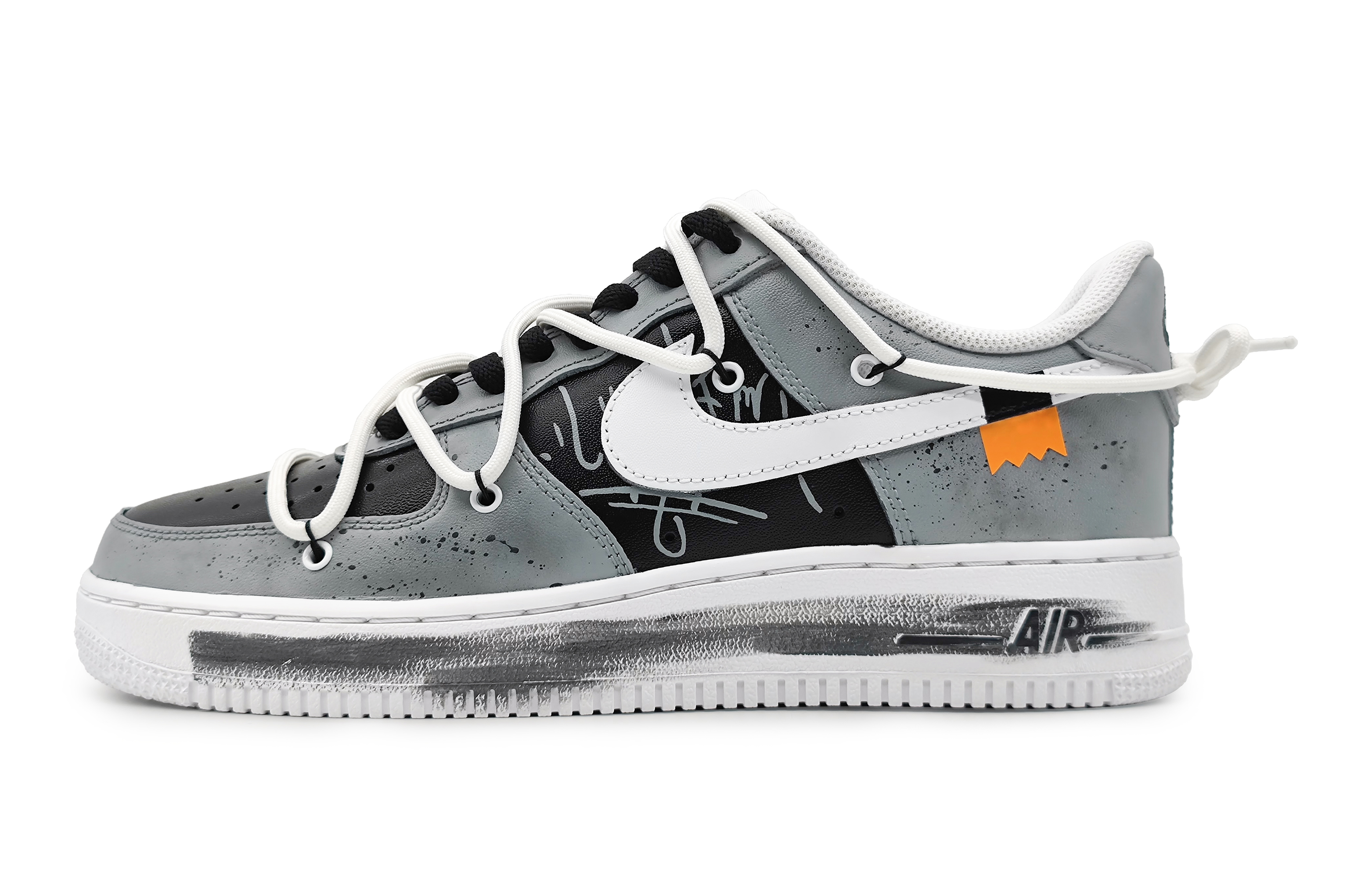 Buy [Sepatu Kustom] Nike Air Force 1 Low 'Graffiti Kreatif Abu Muda' DH2920-111(Team16-女款心想事成)
