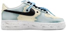 Order 【客製球鞋】Nike Air Force 1 Low LE 星之所在 創意塗鴉 中國結 可拆卸 低筒 板鞋 GS 藍黃