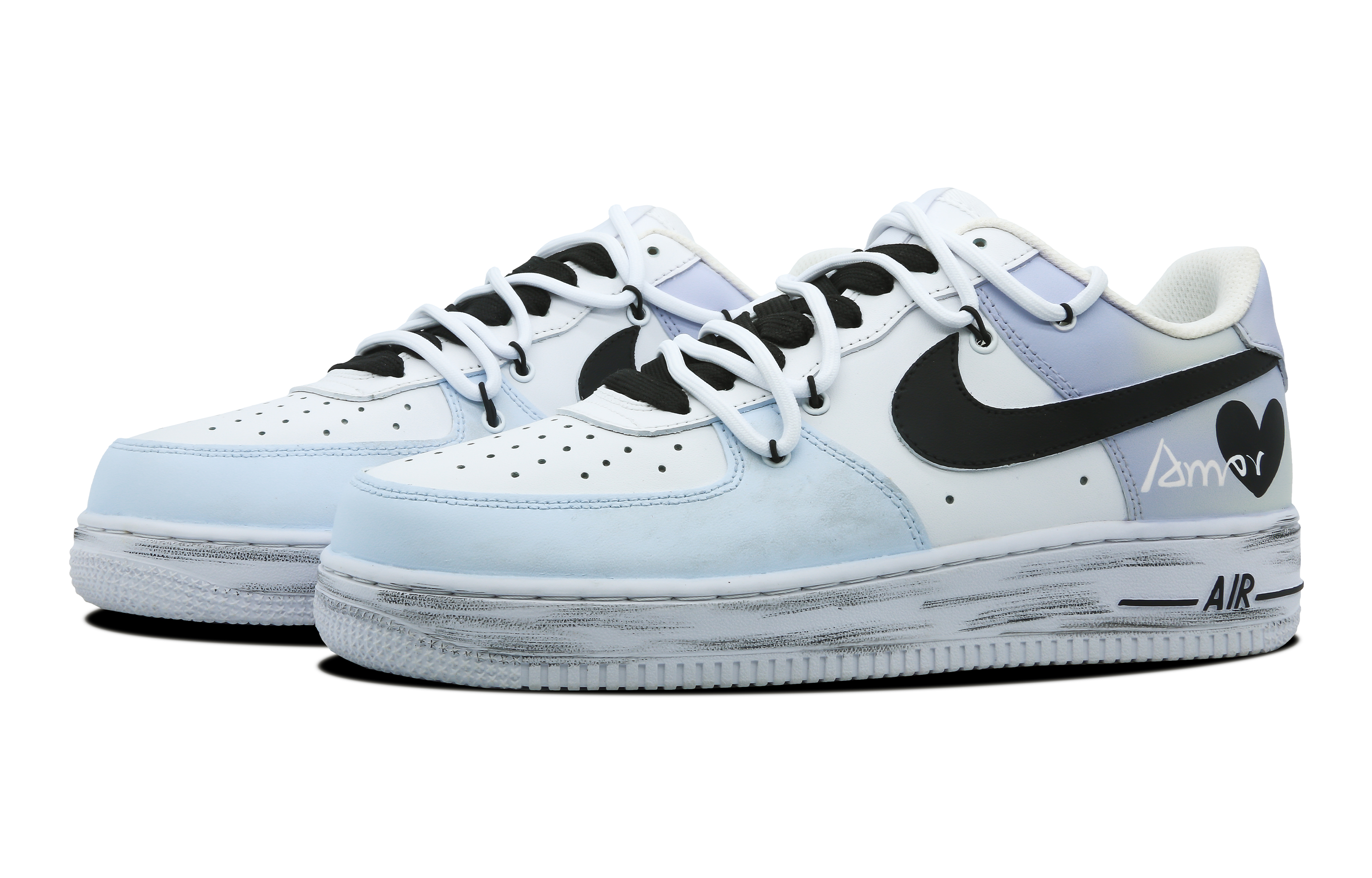 Lookbook [カスタムシューズ] ナイキ エアフォース1 ロー 'クラッシュグラデーションドーパミンキャンディ' CW2288-111(Team78-男款暗恋)