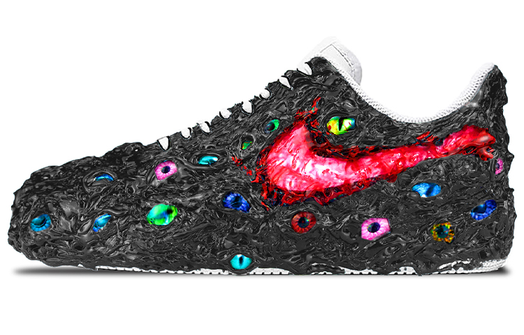 Buy 【定制球鞋】Nike Air Force 1 Low 07 low 憤怒克蘇魯vs毒液 暗黑系 特殊材料 低幫 板鞋 男款 黑