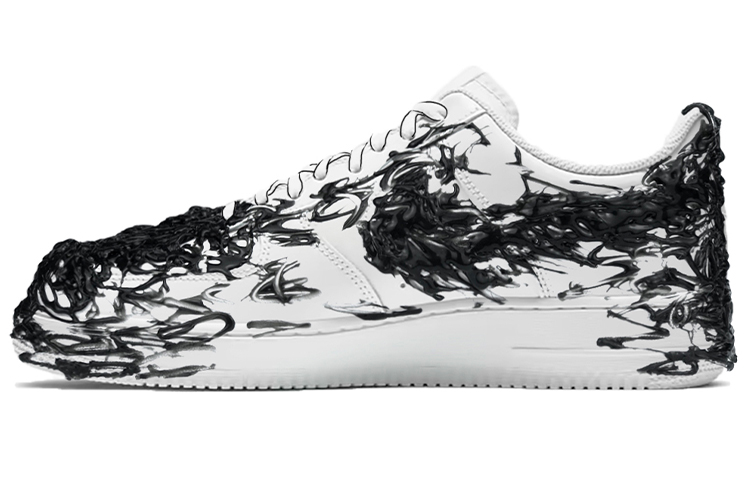 Order 【定制球鞋】Nike Air Force 1 Low 07 low 憤怒克蘇魯vs毒液 暗黑系 特殊材料 低幫 板鞋 男款 黑