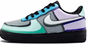 Buy 나이키 에어포스 1 로우 '커스텀 3D 그라피티 블랙 퍼플 그린' CW2288-001(Team-E男款3D手绘涂鸦黑紫绿)