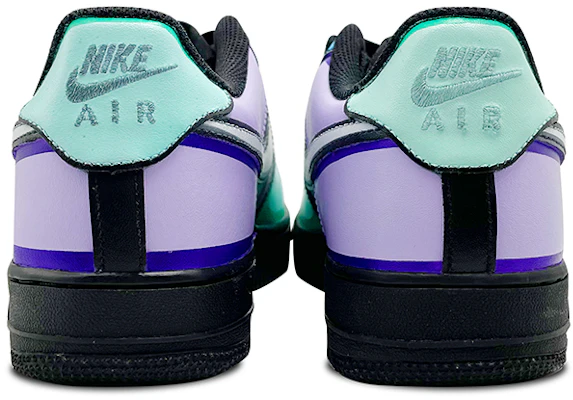 나이키 에어포스 1 로우 '커스텀 3D 그라피티 블랙 퍼플 그린' CW2288-001(Team-E男款3D手绘涂鸦黑紫绿) Shop 나이키 에어포스 1 로우 '커스텀 3D 그라피티 블랙 퍼플 그린' CW2288-001(Team-E男款3D手绘涂鸦黑紫绿)