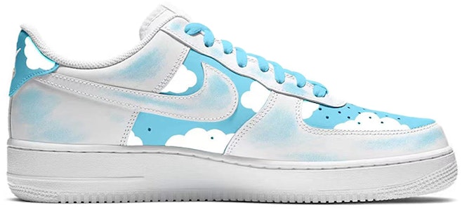 カスタムAF1 ロー "青白スプレーペイント" 315122-111(Team-E男女款蔚蓝XX蓝白) Order カスタムAF1 ロー "青白スプレーペイント" 315122-111(Team-E男女款蔚蓝XX蓝白)