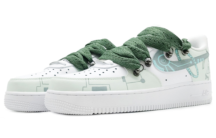 Lookbook 【客製化球鞋】Nike Air Force 1 Low 未來 手繪塗鴉 低幫 休閒鞋 男款 白色