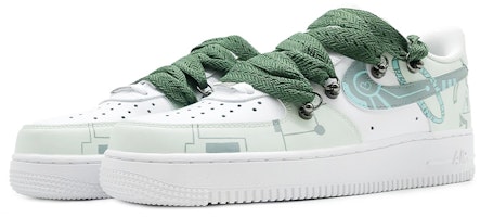 【客製化球鞋】Nike Air Force 1 Low 未來 手繪塗鴉 低幫 休閒鞋 男款 白色 Lookbook 【客製化球鞋】Nike Air Force 1 Low 未來 手繪塗鴉 低幫 休閒鞋 男款 白色