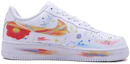 Shop 【定製球鞋】Nike Air Force 1 Low 空軍一號 手繪塗鴉 彩虹 向日葵 笑臉 低幫 板鞋 GS 純白