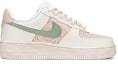 Order 【定制球鞋】 Nike Air Force 1 Low 空軍一號 手繪噴繪 莫蘭迪 玫瑰花卉 復古做舊 休閒 低筒 板鞋 男款 白綠粉