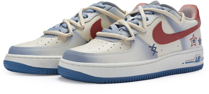 Nike Air Force 1 Low Personalizadas Azul y Blanco CW2288-111(Team80-男款心动舒适区白蓝) Lookbook Nike Air Force 1 Low Personalizadas Azul y Blanco CW2288-111(Team80-男款心动舒适区白蓝)