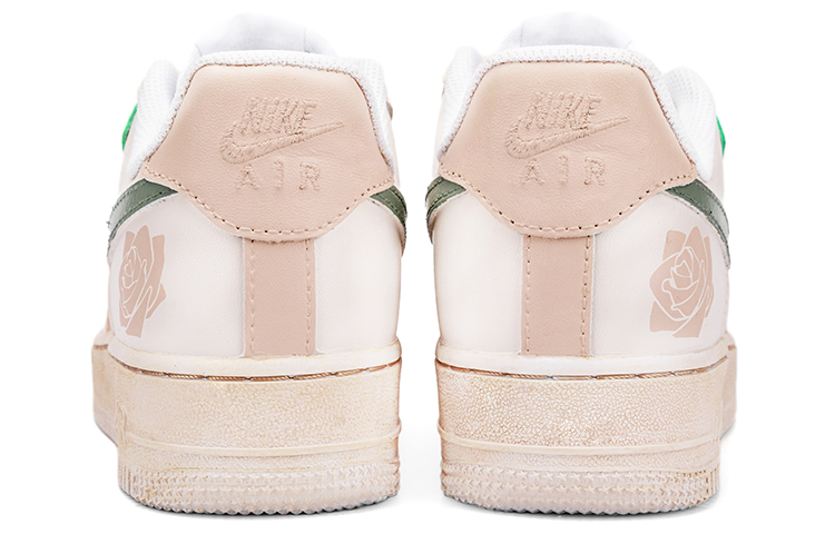 Shop [カスタムシューズ] ナイキ エアフォース1 ロー 'モランディローズ ヴィンテージ 白-緑-ピンク' CW2288-111(Team18-AF1莫兰迪印象花卉）