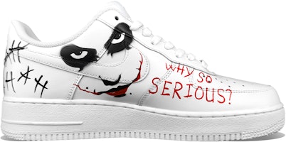 【訂製球鞋】Nike Air Force 1 Low 小丑 手繪塗鴉 嘻哈 暗黑風 低筒 板鞋 男款 白黑紅 Order 【訂製球鞋】Nike Air Force 1 Low 小丑 手繪塗鴉 嘻哈 暗黑風 低筒 板鞋 男款 白黑紅