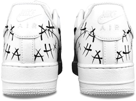 【訂製球鞋】Nike Air Force 1 Low 小丑 手繪塗鴉 嘻哈 暗黑風 低筒 板鞋 男款 白黑紅 Purchase 【訂製球鞋】Nike Air Force 1 Low 小丑 手繪塗鴉 嘻哈 暗黑風 低筒 板鞋 男款 白黑紅