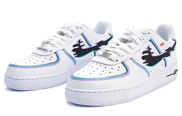 Lookbook 【客製球鞋】 Nike Air Force 1 Low 空軍一號 視覺覺醒 賽博異世界 個性百搭 潮流 低筒 板鞋 男款 白黑