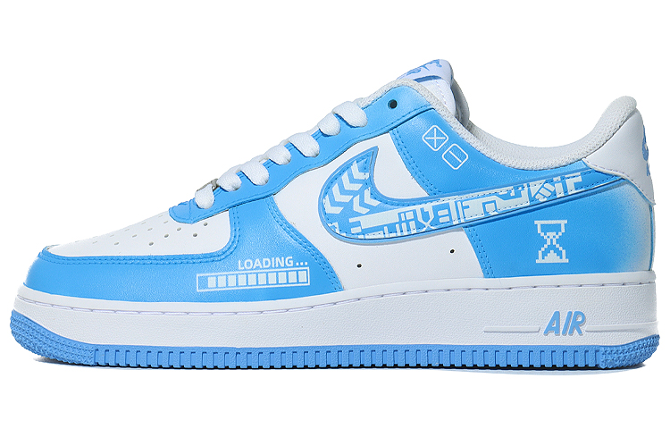 Buy [定制鞋] 耐克空军1 低帮 '网络机甲世界蓝' DV0788-101(Team10-赛博机甲世界）