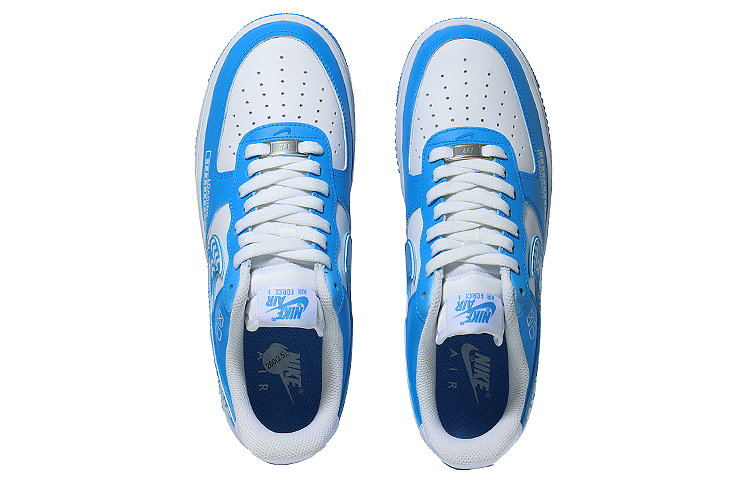 Shop [定制鞋] 耐克空军1 低帮 '网络机甲世界蓝' DV0788-101(Team10-赛博机甲世界）