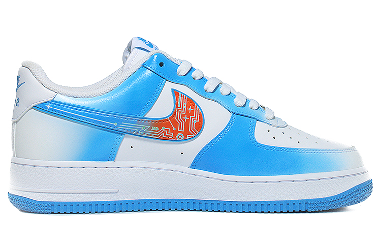 Order [Nike Kasut Custom] Air Force 1 Low 'Cyber Porcelain University Blue' DV0788-101(Team10-赛博青花瓷)