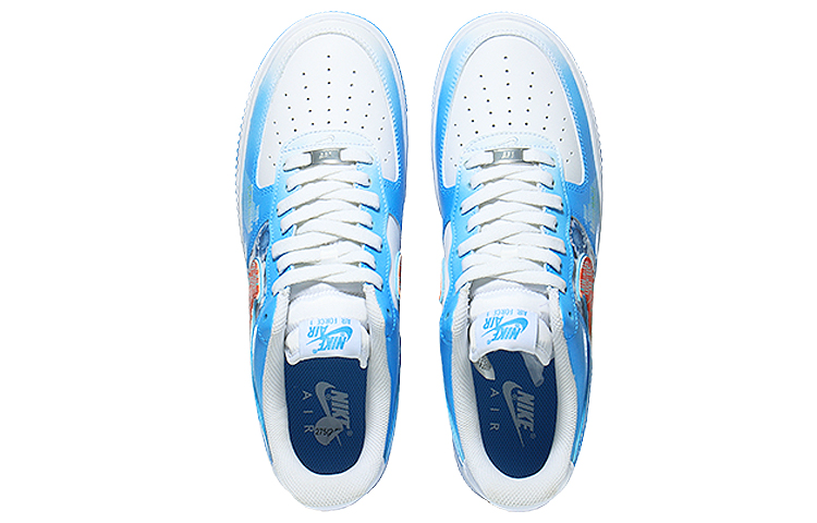 Shop [Nike Kasut Custom] Air Force 1 Low 'Cyber Porcelain University Blue' DV0788-101(Team10-赛博青花瓷)