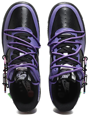 【カスタムシューズ】ナイキ エアフォース1 ロー『サイバーパンクブラック-パープル』 DR9867-102(Team10-闪电钩男紫黑) Shop 【カスタムシューズ】ナイキ エアフォース1 ロー『サイバーパンクブラック-パープル』 DR9867-102(Team10-闪电钩男紫黑)