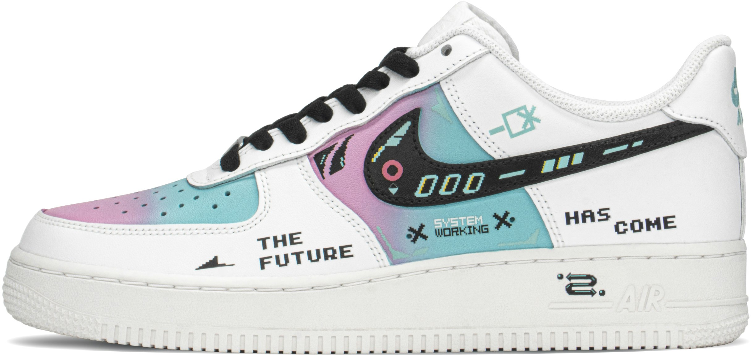 custom-shoes-nike-air-force-1-low-cyberpunk-cotton-candy-blue-pink-black-white