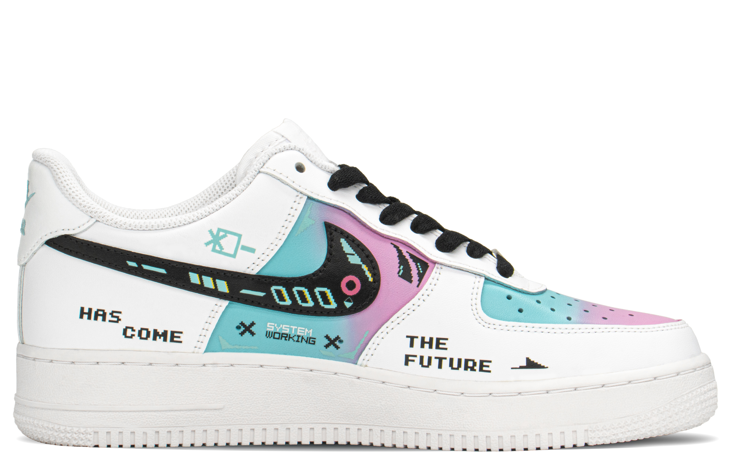 Order Nike Air Force 1 Low "Cyberpunk" Azul/Rosa/Blanco/Negro CW2288-111(TeamA-AF赛博棉花糖S-BOX)