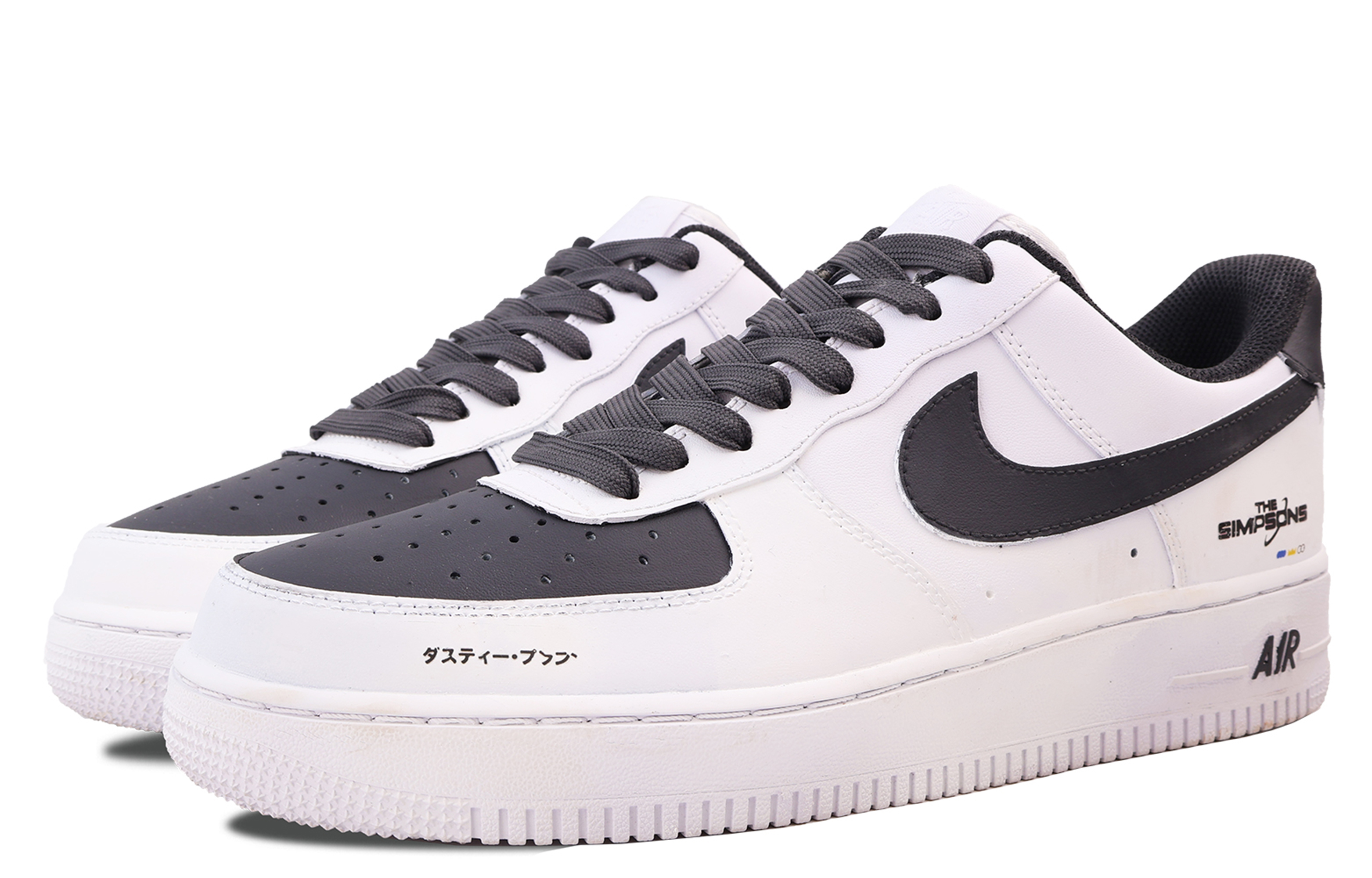 Lookbook 나이키 에어포스 1 '사이버펑크 디스트레스드 화이트' (커스텀) CW2288-111(Team53-男款赛博朋克)