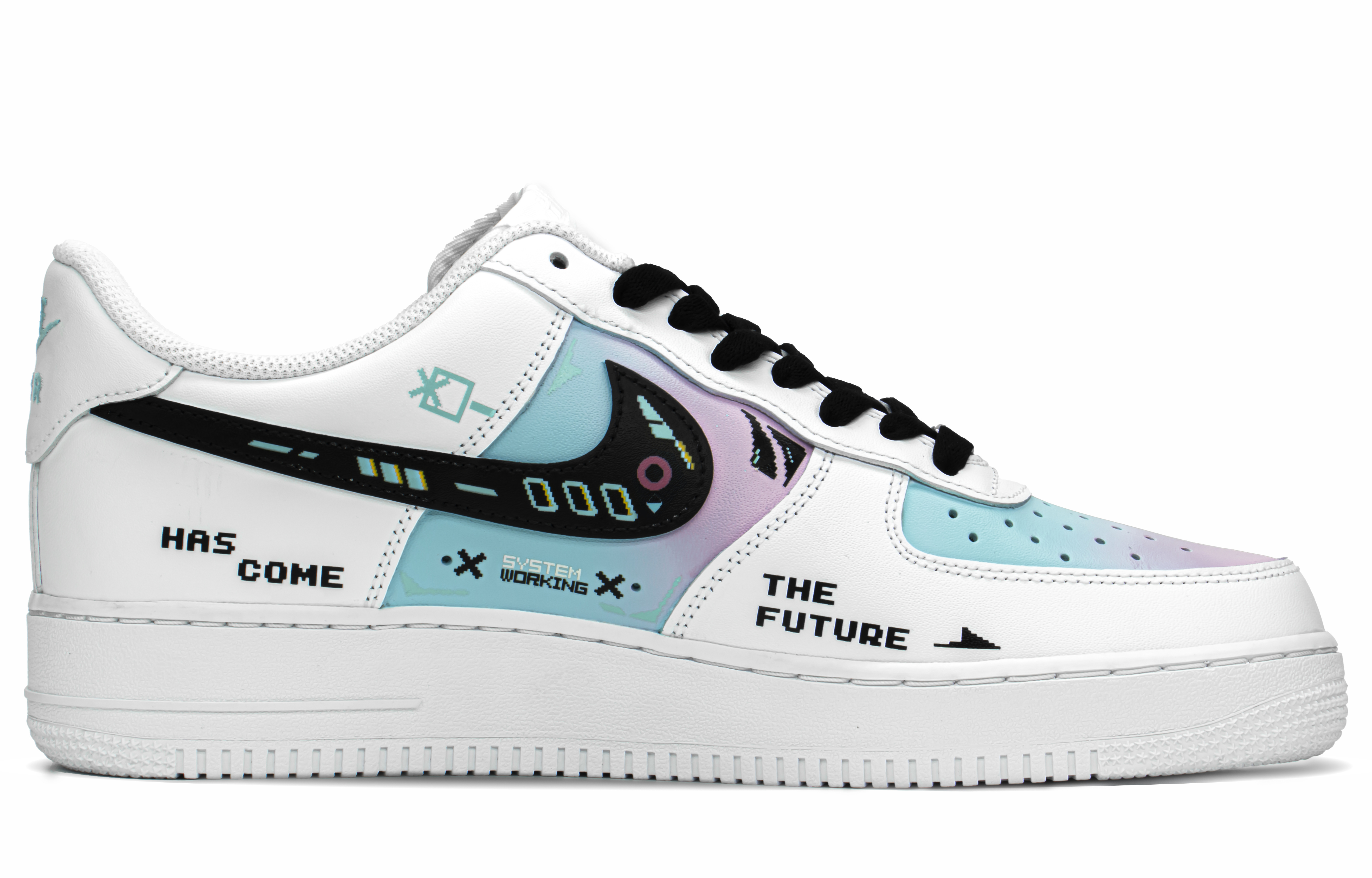 Order [Zapatos Personalizados] Nike Air Force 1 Low 'Futuro Gamer Ciberpunk' CW2288-111(TeamA-AF1男款赛博白棉花糖)