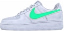 Buy 【訂製球鞋】 Nike Air Force 1 低筒 綠魔之眼 賽博龐克 LED勾 未來感 科技 星溯未來 低筒 板鞋 男款 灰綠
