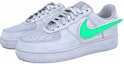 Lookbook 【訂製球鞋】 Nike Air Force 1 低筒 綠魔之眼 賽博龐克 LED勾 未來感 科技 星溯未來 低筒 板鞋 男款 灰綠