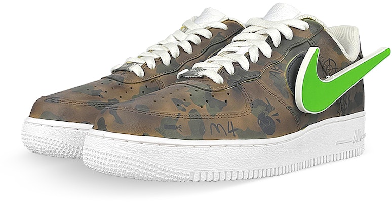 【カスタムシューズ】ナイキ エア フォース 1 ロー 'サイバーパンク ジャングル カモ ホワイト イエロー グリーン' CW2288-111(Team叁-男温变迷彩LED) Purchase 【カスタムシューズ】ナイキ エア フォース 1 ロー 'サイバーパンク ジャングル カモ ホワイト イエロー グリーン' CW2288-111(Team叁-男温变迷彩LED)