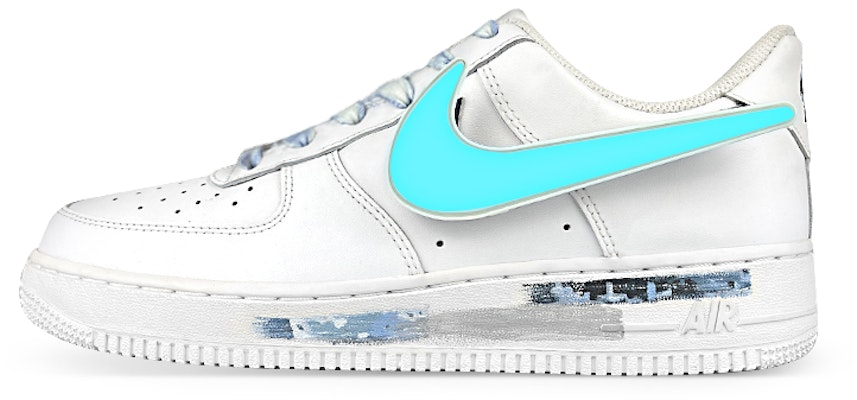 【定制球鞋】Nike Air Force 1 Low 空軍一號 是在玩鞋 賽博朋克LED鉤 黑鉤迷彩 低幫 板鞋 GS 白黑藍 Order 【定制球鞋】Nike Air Force 1 Low 空軍一號 是在玩鞋 賽博朋克LED鉤 黑鉤迷彩 低幫 板鞋 GS 白黑藍