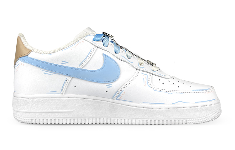 Lookbook [Sepatu Kustom] Nike Air Force 1 Low 'Cyberpunk LED Swoosh Grafiti' DH2920-111(Team叁-女LED雨天)