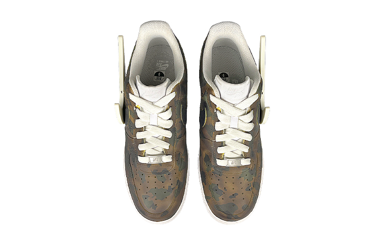 Details for 나이키 에어포스 1 로우 '사이버펑크 LED 스우시 카모 브라운 그린' DH2920-111(Team叁-女LED温变迷彩)