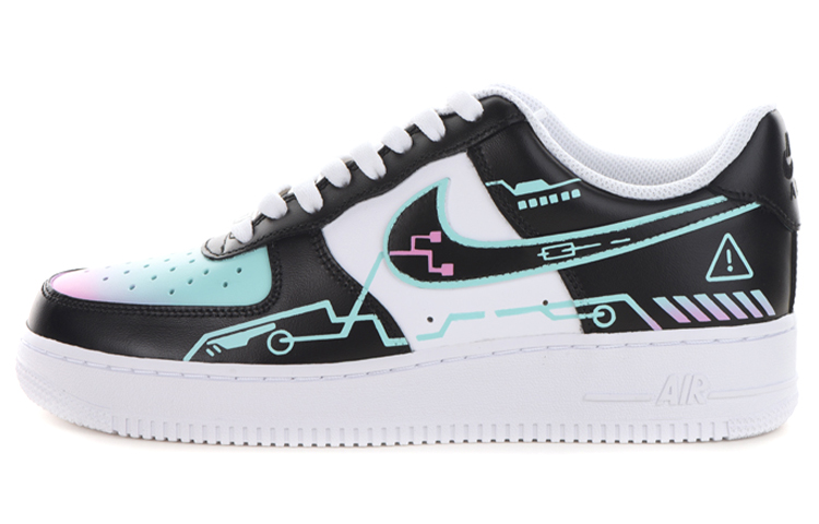 Buy [Kasut Custom] Nike Air Force 1 Rendah 'Cyberpunk Neon Future' CW2288-111(Team-拾伍男女款赛博朋克风）