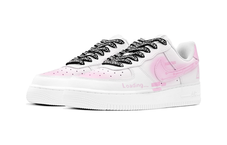 Shop [Sepatu Kustom] Nike Air Force 1 Low 'Cyberpunk Ungu Fragment' CW2288-111-465955