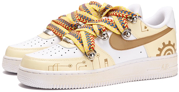 Zapatillas Nike Air Force 1 Low 'Cyberpunk Retro Vibe' CW2288-111(TeamThree-男款赛博朋克米黄) Lookbook Zapatillas Nike Air Force 1 Low 'Cyberpunk Retro Vibe' CW2288-111(TeamThree-男款赛博朋克米黄)