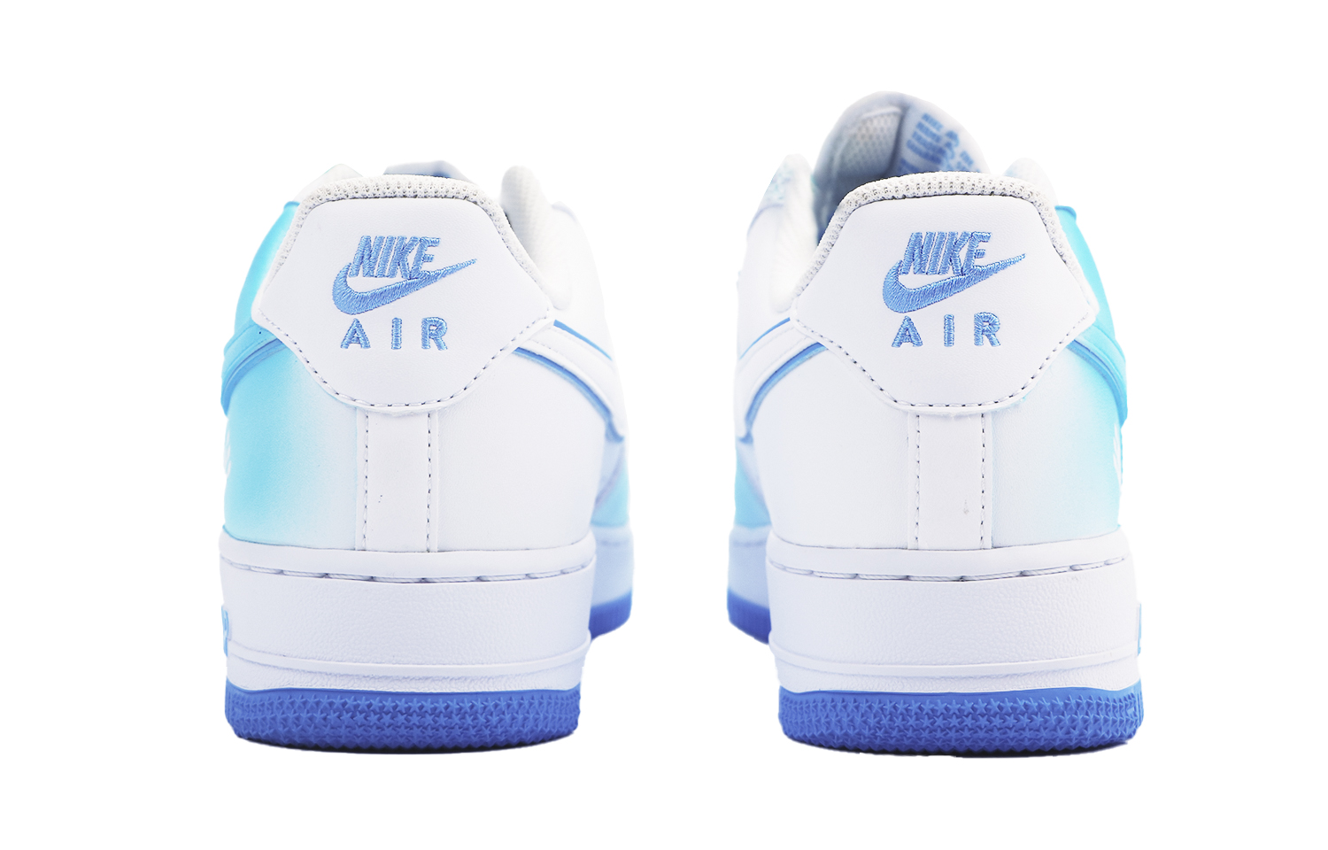Shop [Sepatu Custom] Nike Air Force 1 Low 'Cyberpunk Putih-Biru' DV0788-101(Team48-赛博世界)