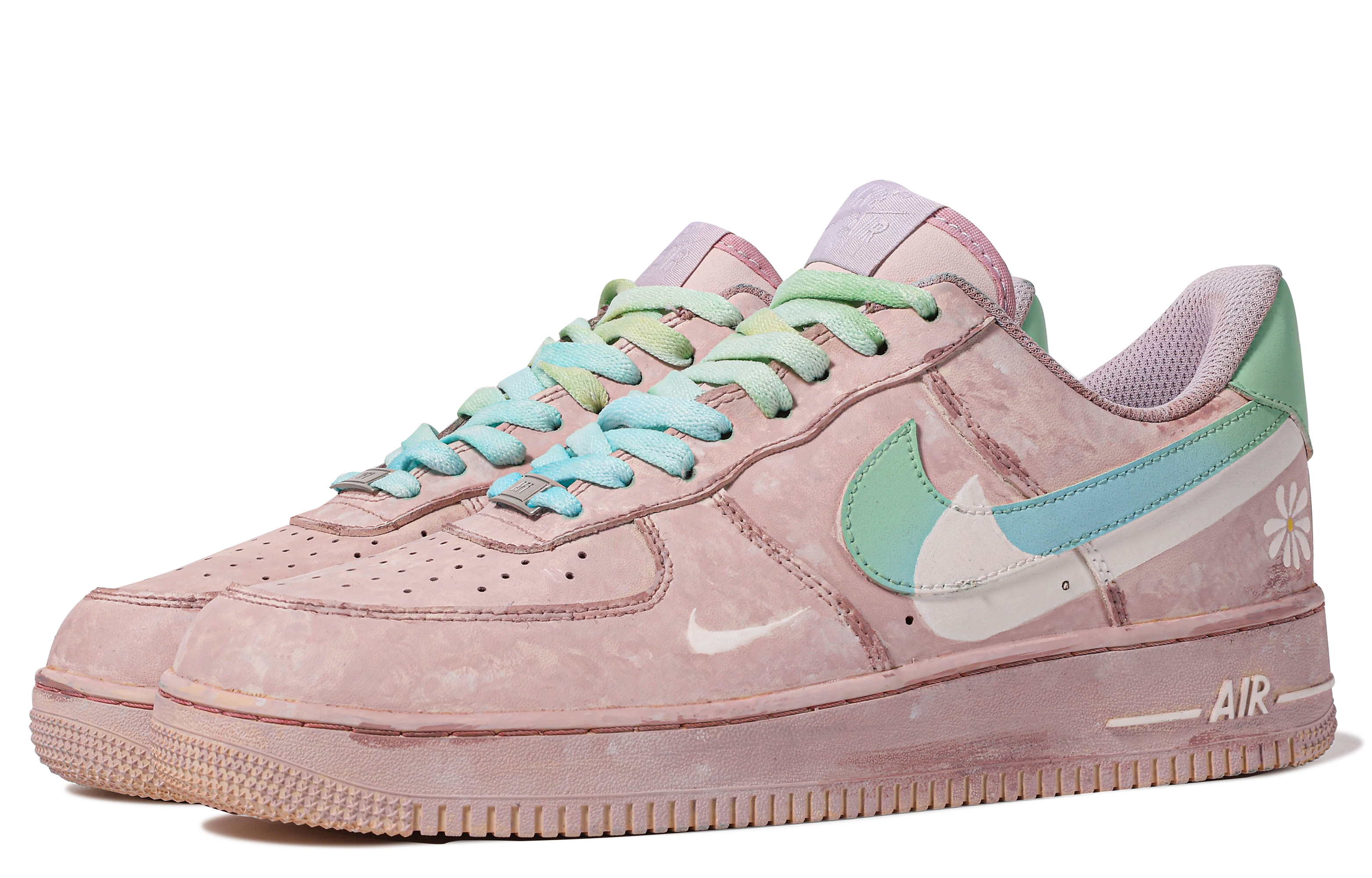 Lookbook [Custom Shoes] Nike Air Force 1 Low 'Da Vinci Aurora Borealis'