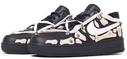 【定制球鞋】 Nike Air Force 1 Low 7 達芬奇定制 改造主題定制 復古 高街 解構 破碎趾骨 潮流 朋克 情侶 低幫 板鞋 男款 黑骨白 Lookbook 【定制球鞋】 Nike Air Force 1 Low 7 達芬奇定制 改造主題定制 復古 高街 解構 破碎趾骨 潮流 朋克 情侶 低幫 板鞋 男款 黑骨白