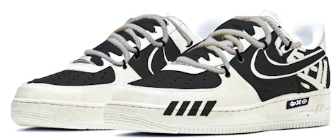 【定制球鞋】Nike Air Force 1 Low 達芬奇定制 特殊鞋盒 秘密戰爭 簡約 低幫 板鞋 男款 黑灰 Lookbook 【定制球鞋】Nike Air Force 1 Low 達芬奇定制 特殊鞋盒 秘密戰爭 簡約 低幫 板鞋 男款 黑灰